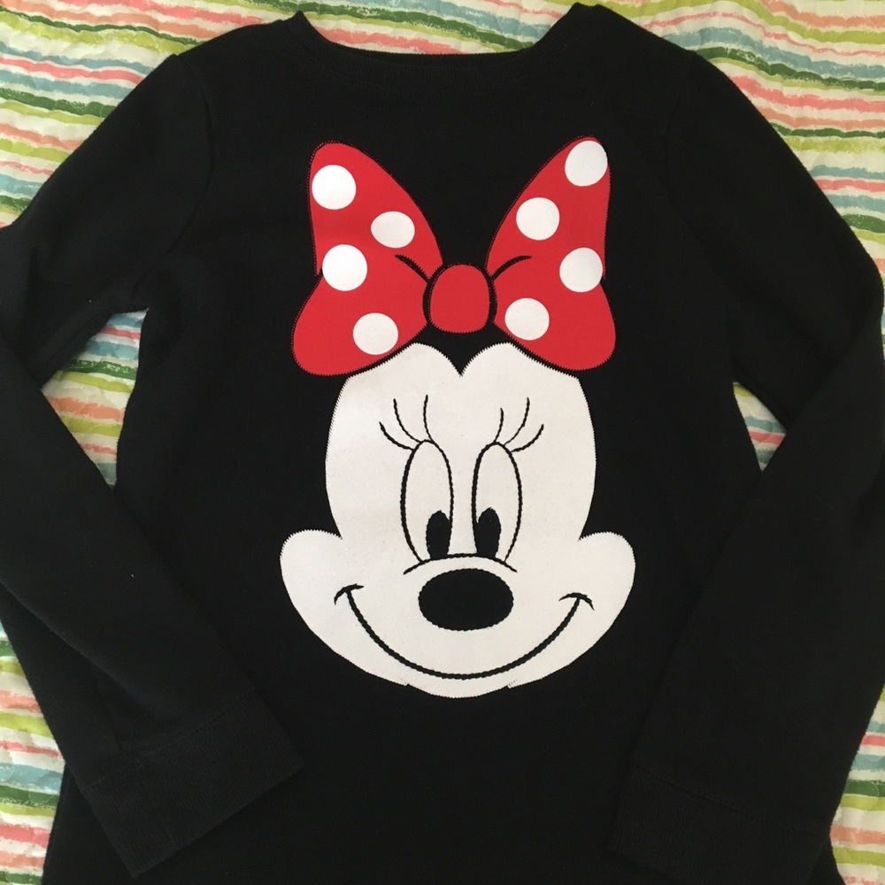 Minnie Mouse Tunic Length Sweater/sweatshirt